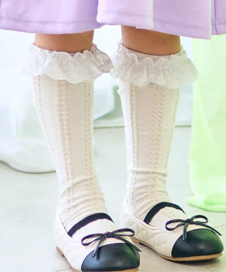 3P対象A フリルハイソックス【フォーマル対応】