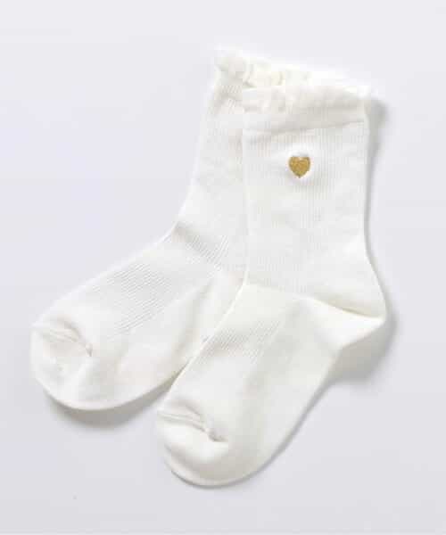 3P対象 ワンポイント刺繍ソックス