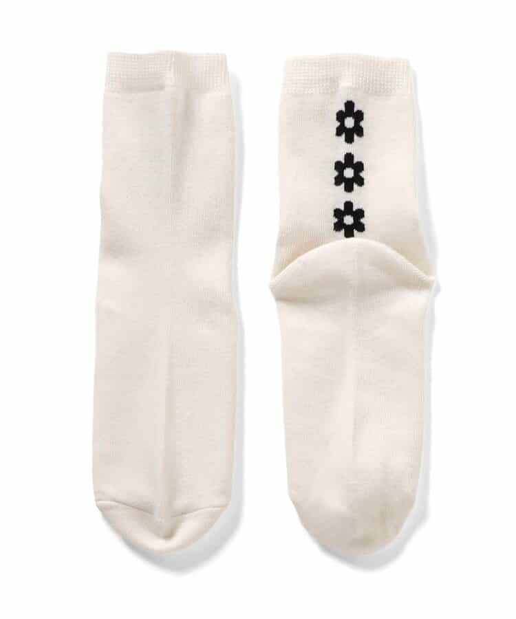 さくらんぼ・ハート・お花柄クルーソックス