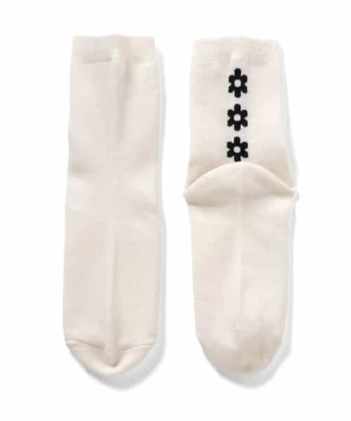 さくらんぼ・ハート・お花柄クルーソックス