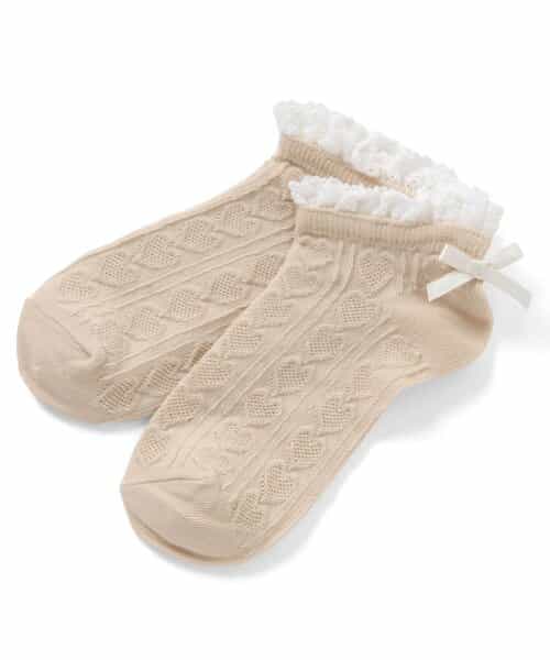 3P対象A リボンショートソックス