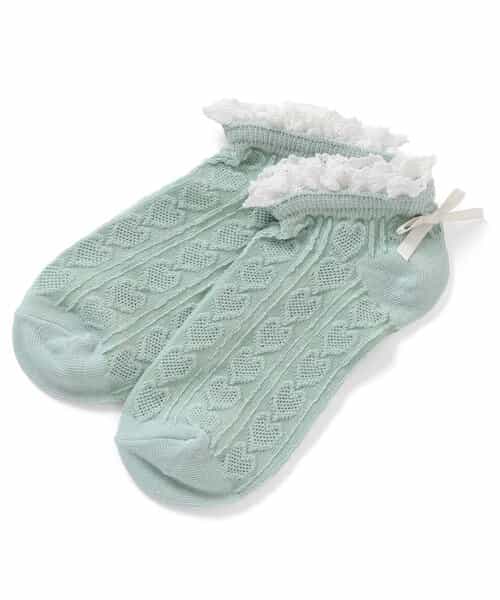 3P対象A リボンショートソックス