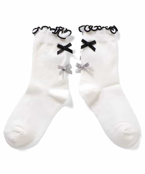 後ろリボンメローソックス