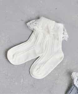 3P対象A スカラップレースソックス