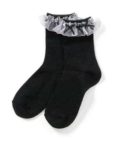 3P対象 フリルリボンソックス