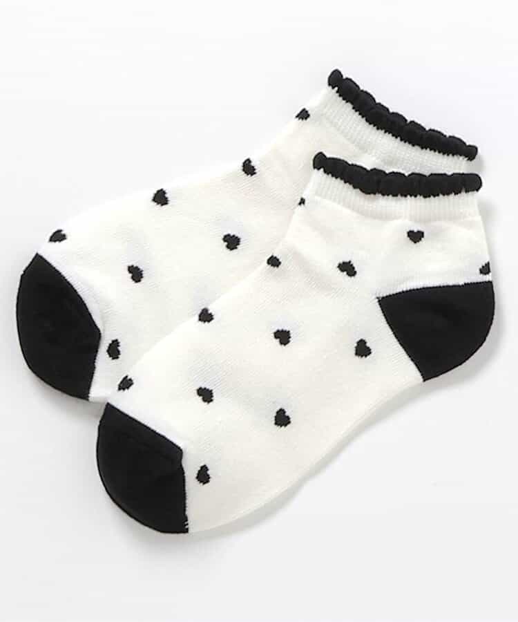 お花・ハート・さくらんぼ柄ショートソックス