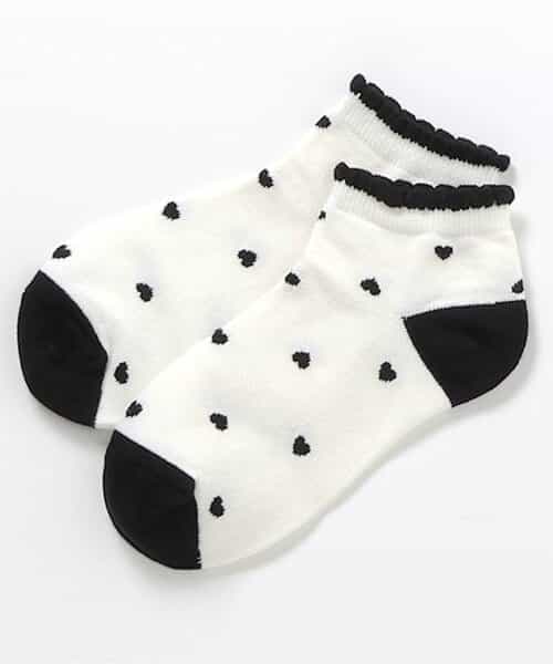 お花・ハート・さくらんぼ柄ショートソックス