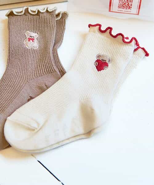 3P対象 tiny bear メロウフリルソックス