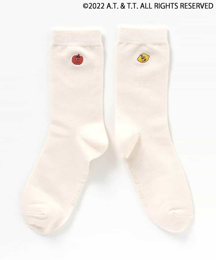 3P対象A バーバパパワンポイントソックス(おとな)