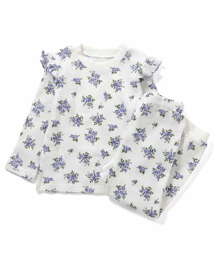 花・ケーキ柄パジャマ  10分丈