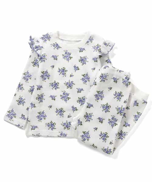花・ケーキ柄パジャマ  10分丈
