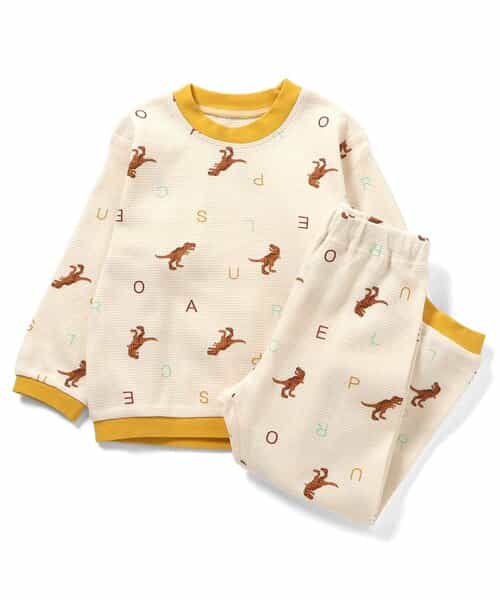 恐竜・車柄パジャマ  10分丈