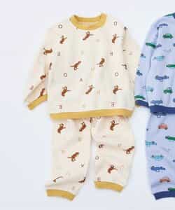 恐竜・車柄パジャマ  10分丈