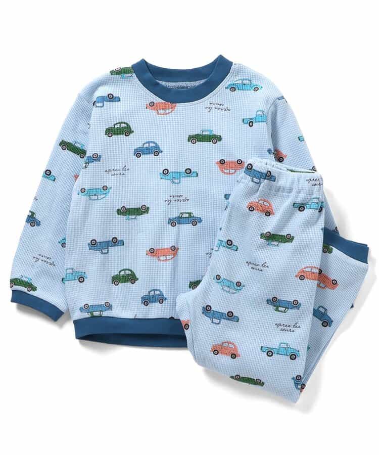 恐竜・車柄パジャマ  10分丈