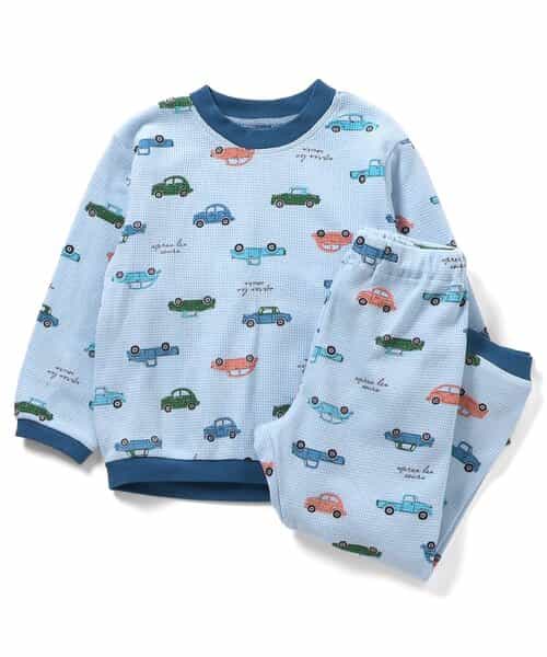 恐竜・車柄パジャマ  10分丈