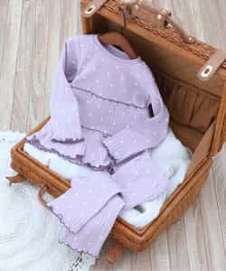 WEB限定 ハート柄ティアードパジャマ