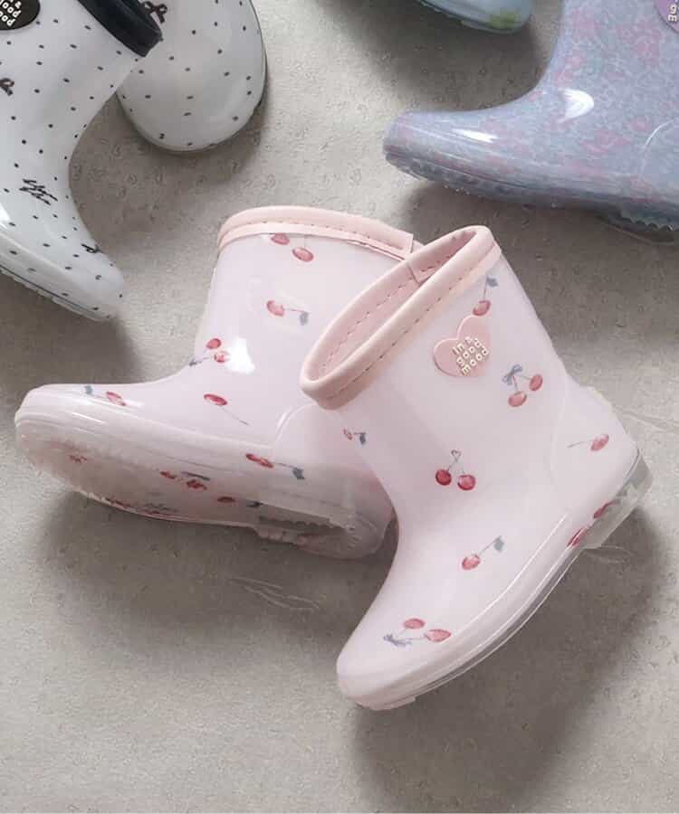 レインシューズ（りぼん・花・さくらんぼ・恐竜）
