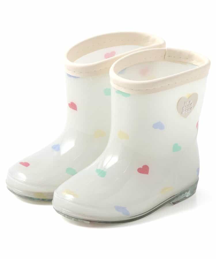 花・ハート・さくらんぼ・恐竜柄柄レインシューズ