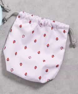 いちご・恐竜柄コップ巾着