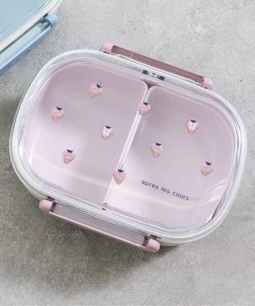 いちご・恐竜柄ランチボックス