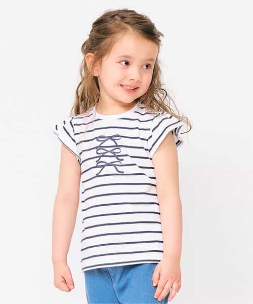 SOOR PLOOM フリル袖 Tシャツ 4Y ☆SALE☆WEB限定 袖フリルTシャツ｜7days Style（V207045