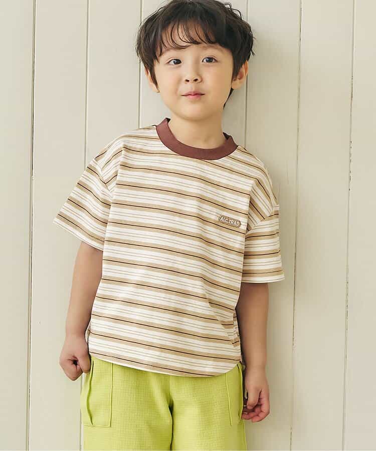ALCロゴボーダーTシャツ