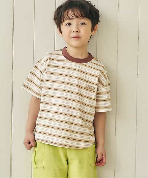 ALCロゴボーダーTシャツ