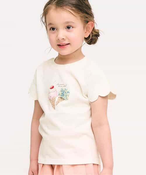 ★SALE★シェル・マーメイド・アイスクリームモチーフTシャツ