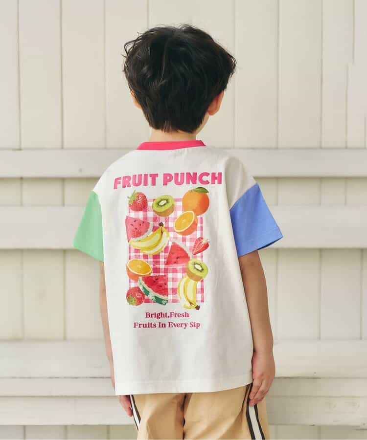 【リンク】バックプリントフルーツロゴTシャツ