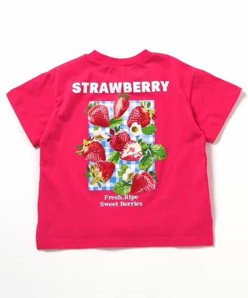 【リンク】バックプリントフルーツロゴTシャツ