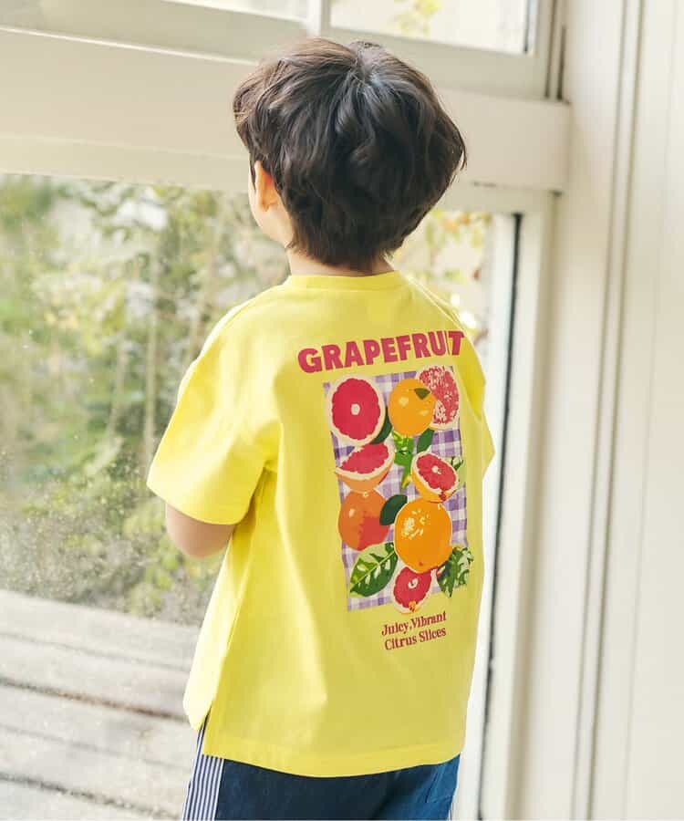 【リンク】バックプリントフルーツロゴTシャツ