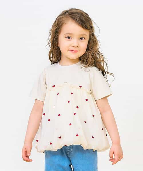 ★SALE★ハート刺繍バルーンドッキングトップス