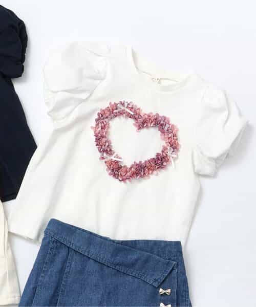 ★SALE★ハートモチーフバルーンスリーブTシャツ