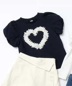 ★SALE★ハートモチーフバルーンスリーブTシャツ