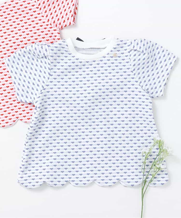 ★SALE★スカラップハートジャガードTシャツ