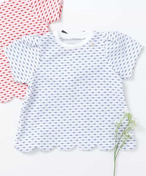 ★SALE★スカラップハートジャガードTシャツ