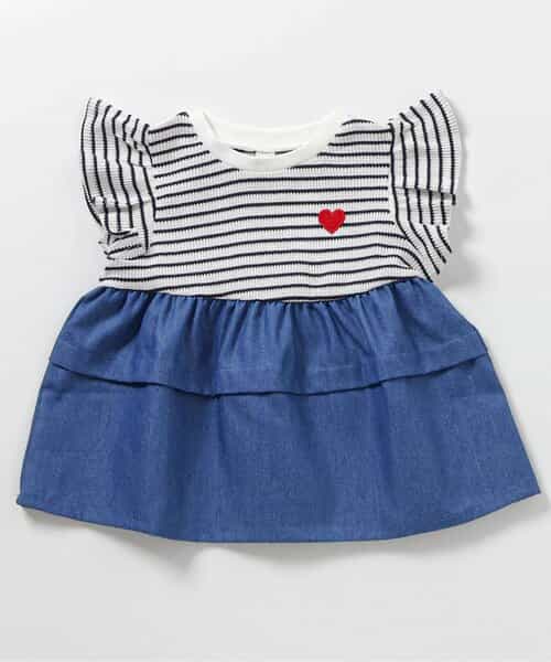 WEB限定 ティアードタックドッキングトップス