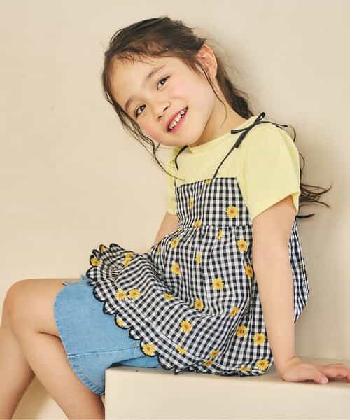 フラワーフリルドッキングトップス