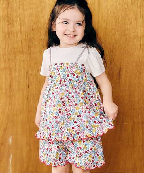 フラワーフリルドッキングトップス