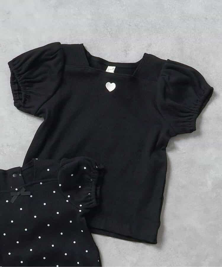 ★SALE★WEB限定 スクエアネックパフスリーブTシャツ