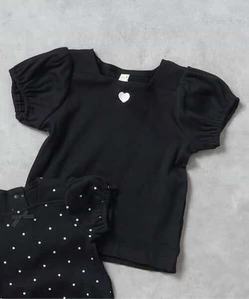 ★SALE★WEB限定 スクエアネックパフスリーブTシャツ