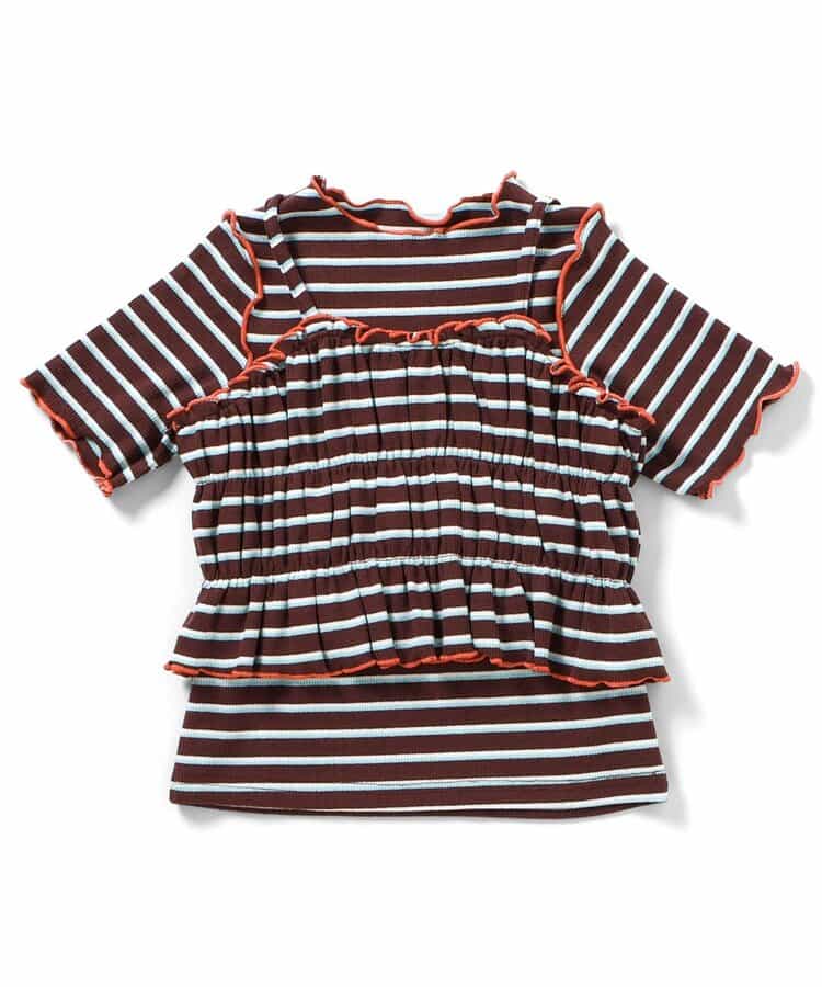 マルチボーダーTシャツ＆ビスチェ２Pセット