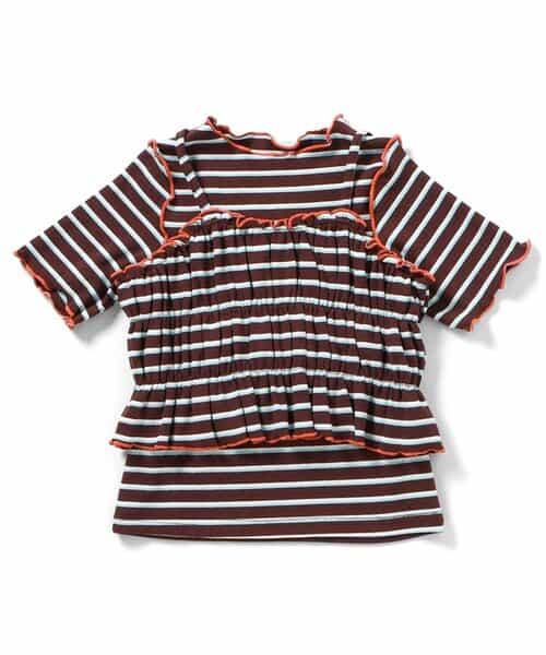 マルチボーダーTシャツ＆ビスチェ２Pセット