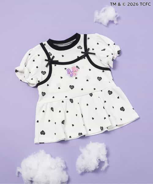 WEB限定 ケアベア/キャミレイヤードトップス