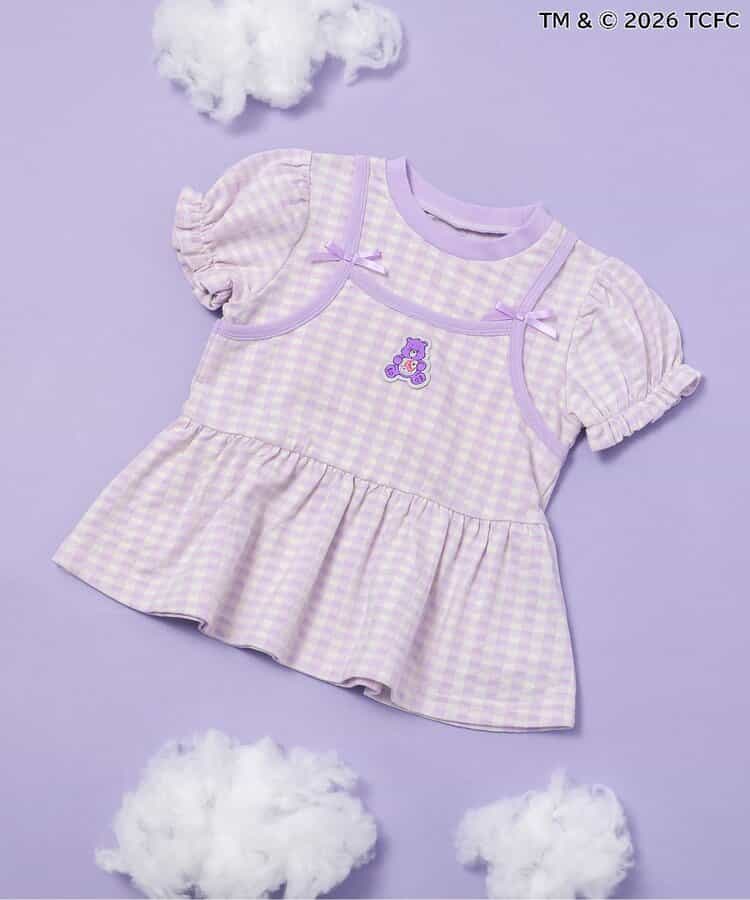 WEB限定 ケアベア/キャミレイヤードトップス