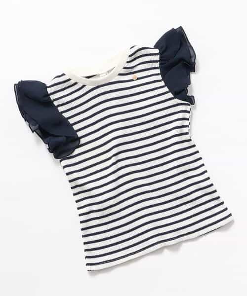 ★SALE★ワッフルレース・フリルＴシャツ