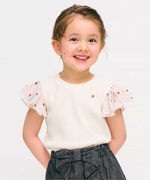 ★SALE★ワッフルレース・フリルＴシャツ