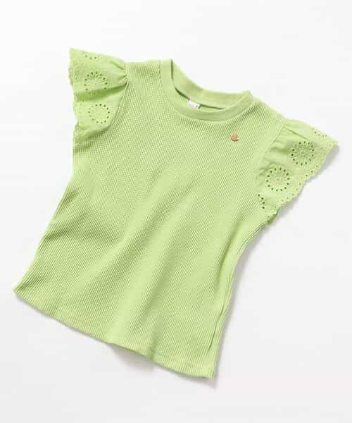 ★SALE★ワッフルレース・フリルＴシャツ