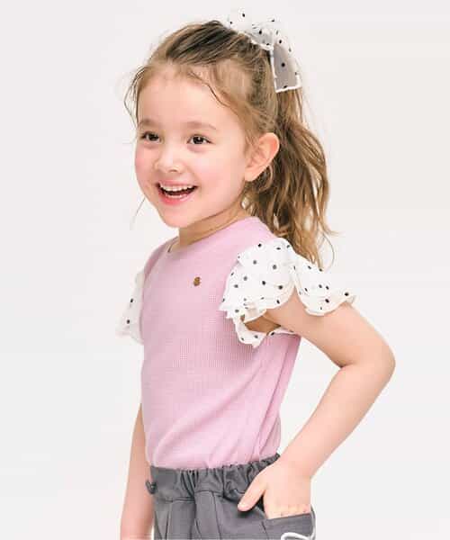 ★SALE★ワッフルレース・フリルＴシャツ