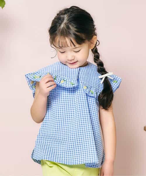 ★SALE★レモン・いちご刺繍ブラウス